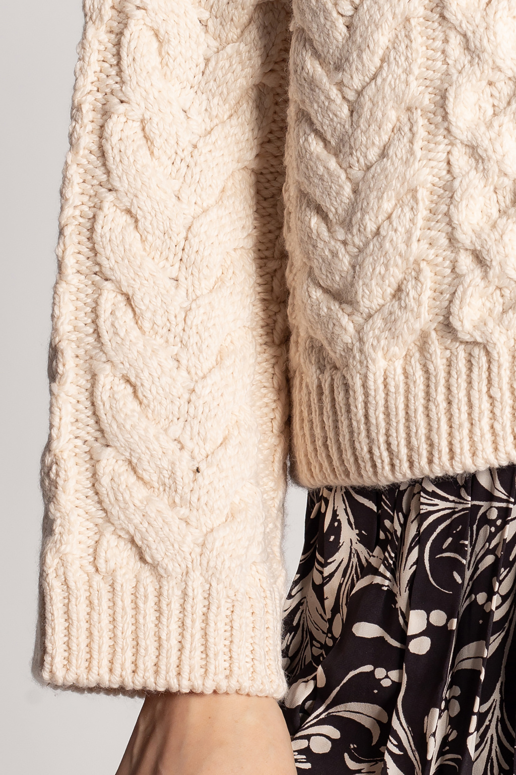 Isabel outlets Marant Étoile Cream Crochet Sweater